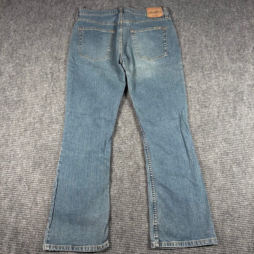 Levi Strauss Signature Bootcut Jeans Womens 8 Short Blue Excellent Stretch Denim